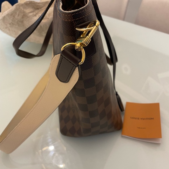 Louis Vuitton Damier Shoulder Bag with zipper Brown Cream (W/ lock & key) N44022 - Picture 15 of 15